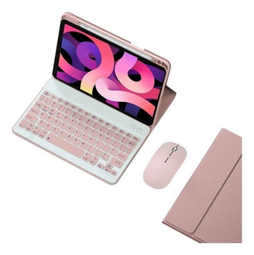 Funda Con Teclado+ratón Para iPad Air 5/air 4 10.9 Pulgadas