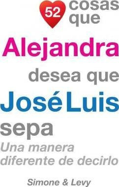 52 Cosas Que Alejandra Desea Que Jose Luis Sepa : Una Manera