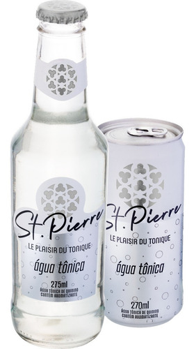 24x Água Tônica Tradicional Lata St.pierre 270ml Tônica