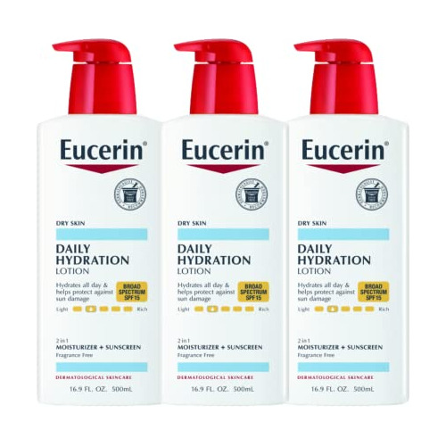 Loción De Hidratación Diaria De Eucerin Con Spf 15 - Ukteo