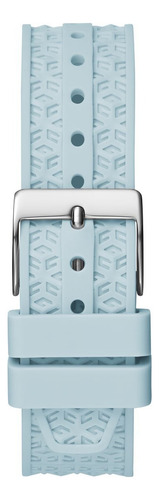 Reloj Mujer Guess Dama Silicona Mod Pop Azul Correa Agua Bisel Agua Fondo Agua