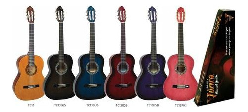Guitarra Clasica Niño 3/4 Azul Valencia Vc103bus