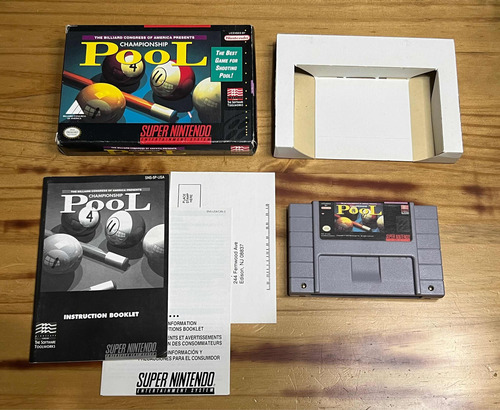 Championship Pool Snes Original Super Nintendo Na Caixa (Usado)