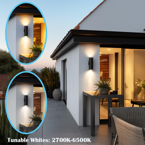 Iyogaled Luces De Pared Para Exteriores Control Remoto Rgb