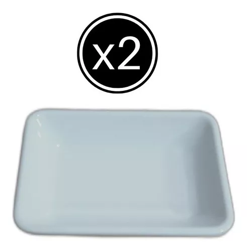 Primera imagen para búsqueda de plato rectangular melamina