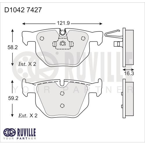 Balata Freno Disco P/ Bmw X5 07/10 3.0l L6 Gasolina