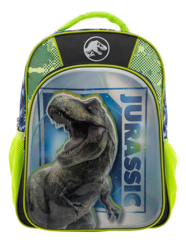 Mochila Primaria Infantil Jurassic World Azul Azul