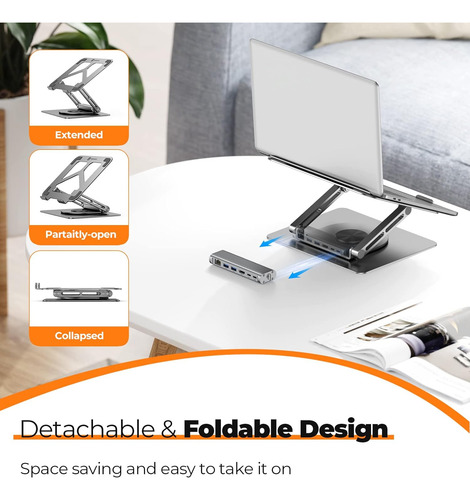 Tobenone Usb C Laptop Docking Station Soporte Para Macboo...