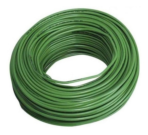 Caja  De Cable Cal.1x10 Verde (100 Mts)