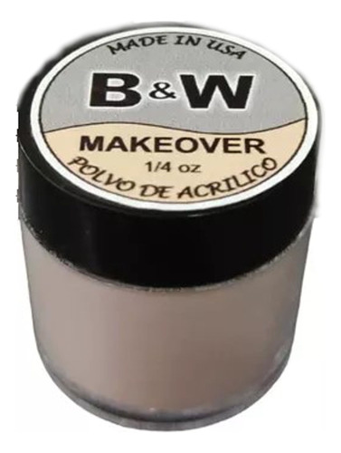 Makeover Polvo Acrilico 1/4 Oz X 3unid Black&white