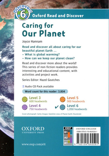 Caring For Our Planet -  Student`s- Oxford Read & Discover 6