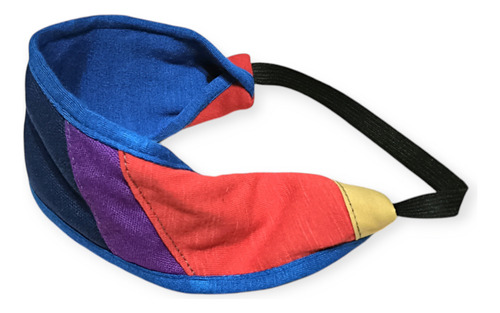Vincha De Diseño Para El Pelo Tela Lgbt Upcycling Patchwork Lgbt Borde Azul