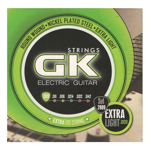 Imagen 1 de 5 de Encordado Para Guitarra Electrica Gk 2009 09 - 42
