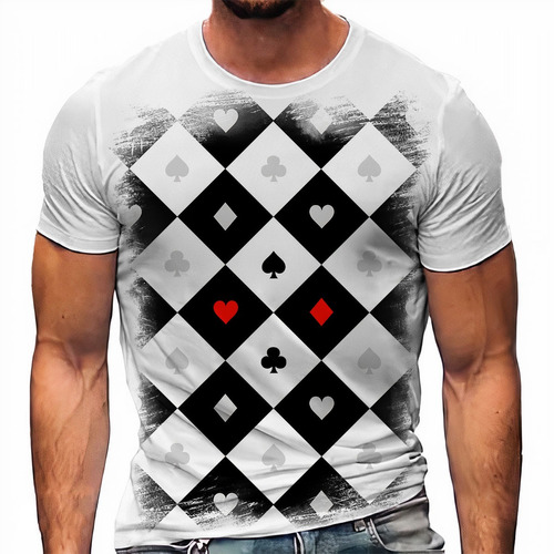 Camiseta Jogo Baralho Poker Nipes Pb 197-5 A