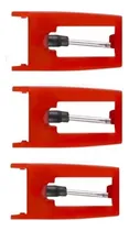Comprar Agulhas Vitrola Toca Discos Diamond Red  3 Pçs