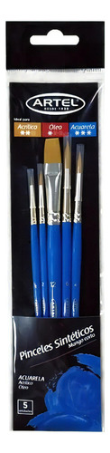 Set 5 Pinceles Artel Para Acuarela