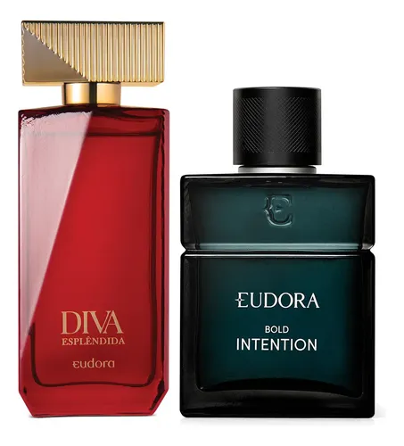 Diva Esplêndida Colônia 100ml + Intention For Man Bold Colônia 10...