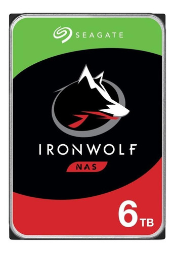 Imagem 1 de 1 de Hd Desktop Seagate Ironwolf 6tb Nas Sata6 256mb St6000vn001