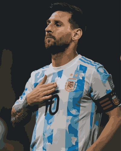 Pintura Por Números Calidad Premium: Messi. Kitart
