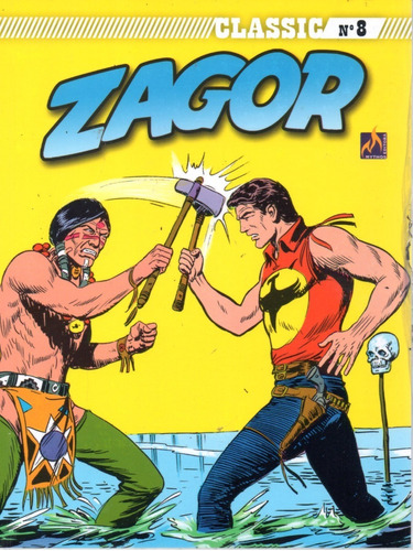 Zagor Classic N° 08 - A Lança Partida - 108 Páginas Em Português - Editora Mythos - Formato 16 X 21 - Capa Mole - 2021 - Bonellihq 8 Cx316 B23