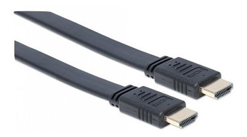 Cable Hdmi Manhattan 2.0 Plano M-m 3.0 Mts 391498 Negro / /v