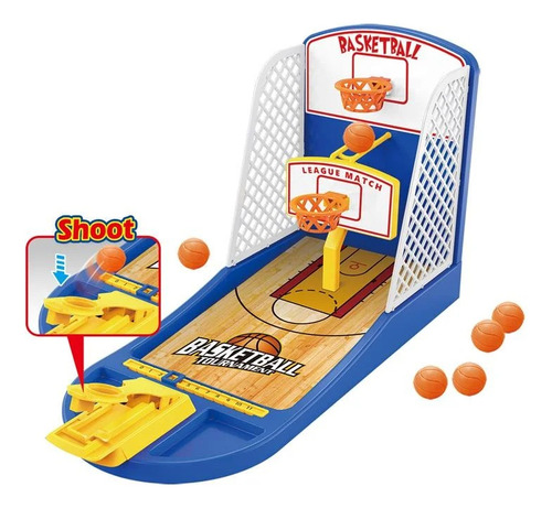Juego De Mesa Tablero Basket Mini Pelotas Maquina Puntos