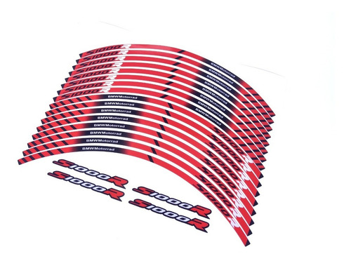 Kit Adesivos Friso Refletivo Roda Moto Bmw S1000r Fri030