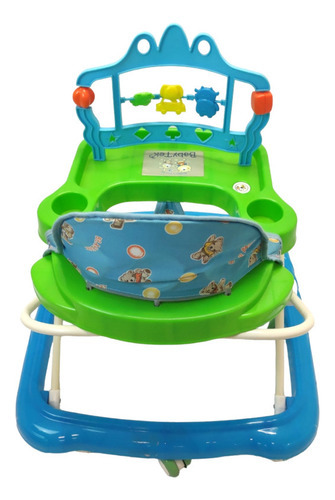 Andadera Para Bebe Economica Con Juguetero Y Musical Color Verde