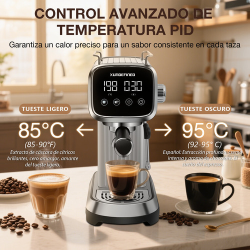 Cafetera Espresso Xundefined 20bar Diy Temperatura Tiempo