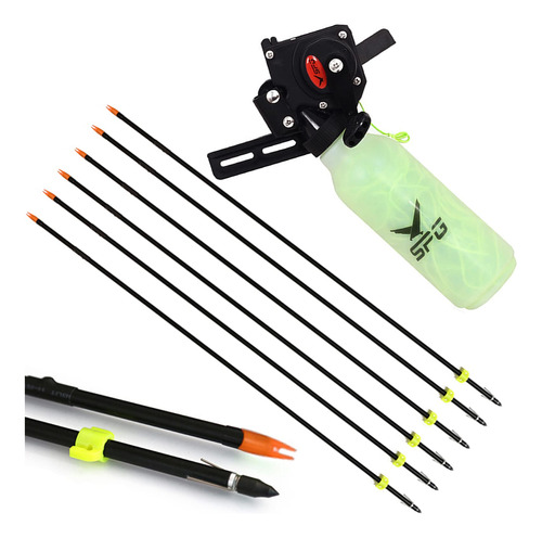 Kit Completo De Pesca Con Arco Carrete, Flechas Y Accesorios