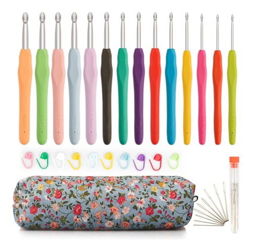 Owill 14 Piece Crochet Hooks Set, Crochet Kits Suitable For