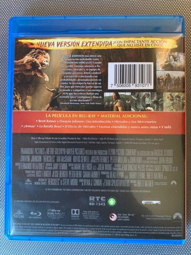 Hercules Pelicula Blu-ray (Usado)