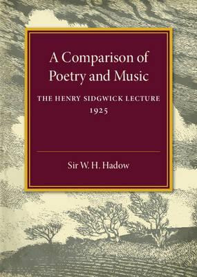Libro A Comparison Of Poetry And Music - Sir W. H. Hadow