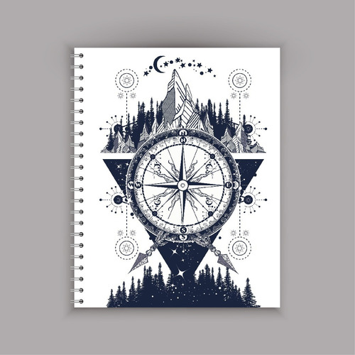 Cuaderno Bitácora De Dibujo Argollado/arte/diseño/caballero