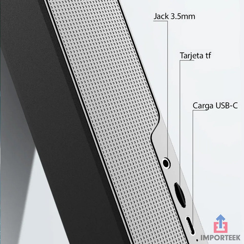 Z Barra Bocina Bluetooth Radio Recargable Portatil Luces Led