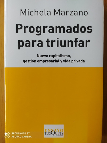 Programados Para Triunfar / Michela Marzano / Como Nuevo