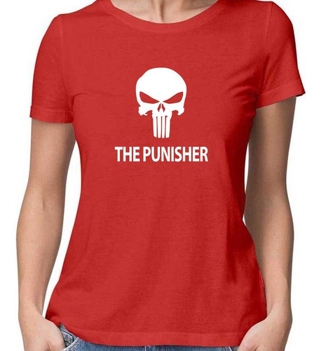 Remera Mujer The Punisher 100% Algodón Calidad Premium 2