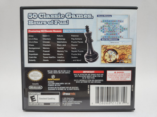 Capa 50 Classic Games Original Para Nintendo Ds (Usado)