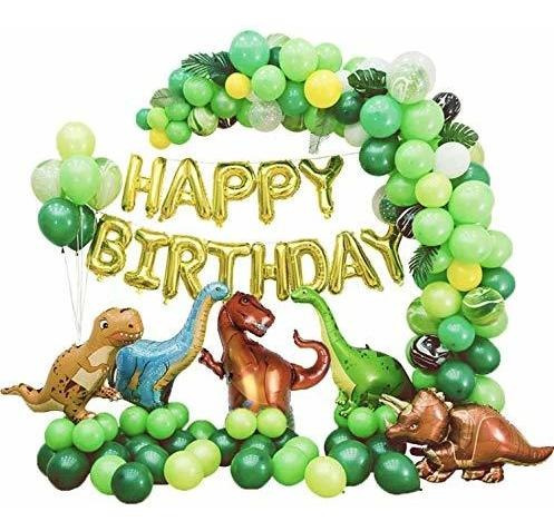 ¡kit De Guirnaldas De Globos De Dinosaurios Para Cumpleaño