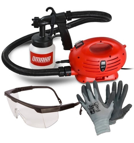 Imagen 1 de 10 de Equipo Pintar Latex Omaha 650w Compresor Soplete Pistola