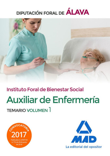 Tecnico/a Auxiliar Enfermeria Vol 1 Diputacion Alava - Vv...