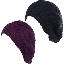 Comprar Gorros Sombreros Y Boinas De Punto Suave Negro Talla Única