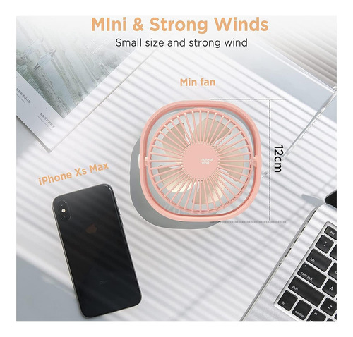 Desktop Fan Usb Easyacc, 3 Speed Mini Usb