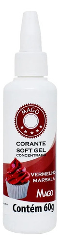 Corante Soft Gel Vermelho Marsala 60g