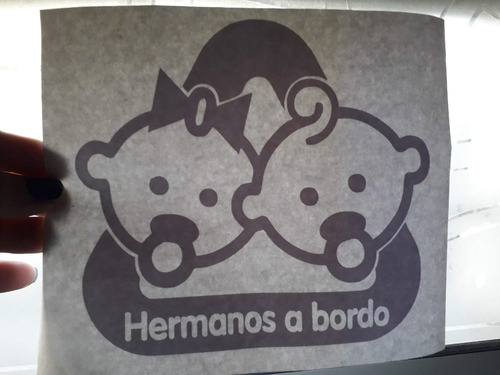 Calco Bebe/hermanos/princesa/principe A Bordo Vinilo Sticker