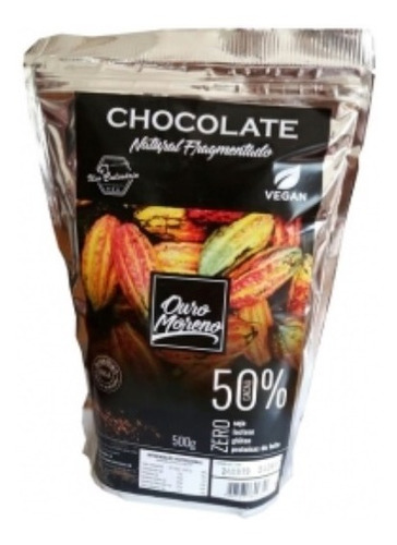 Chocolate 50% Fragmentado Ouro Moreno S/ Lactose/gluten/soja