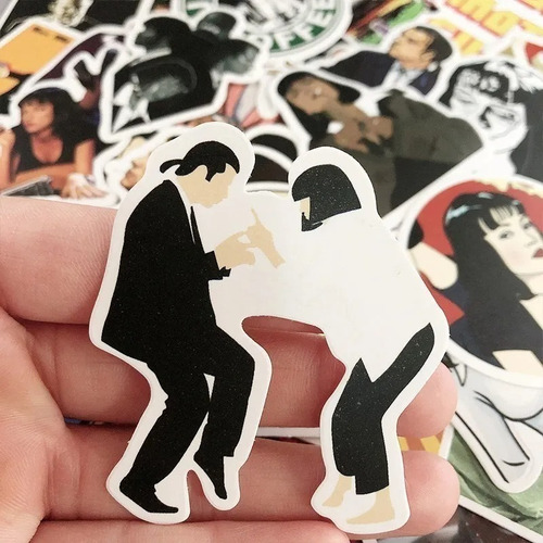 Imagen 2 de 4 de Pulp Fiction - Set De 50 Stickers / Calcomanias / Pegatinas