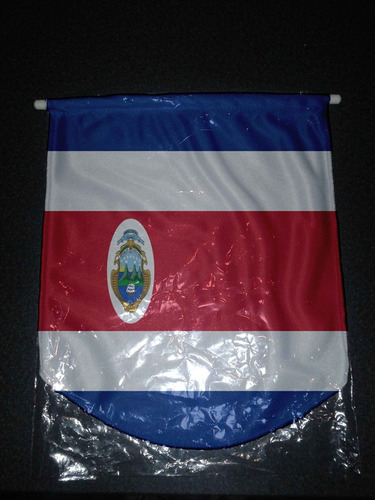 Banderin De Paño 36cm Bandera Costa Rica