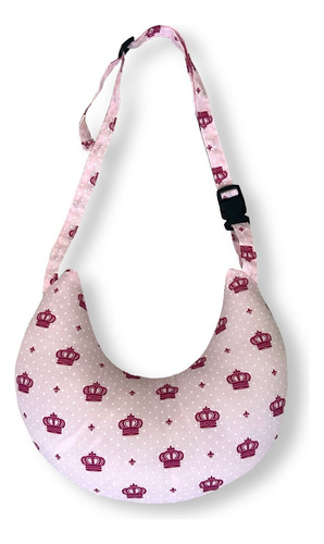 Almofada De Dormir De Carro Em Forma H Com Encosto De Cabeça Cor Coroa Rosa Desenho Do Tecido Estampado