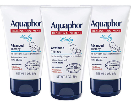 Kit 3 Aquaphor Baby Healing Ointment Pomada Curativa Da Pele